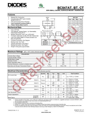 BC847BT-7-F datasheet  